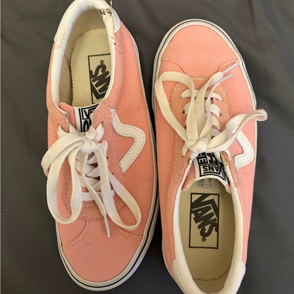 Vans Coral Canvas Sneakers with White Laces